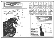KAPPA Stalak za bočne kofere monokey Honda XL 650 V Transalp (00-07), također za monokey retro-fit kofere K-venture alu i k'mission alu