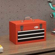 HOMESTAR Kutija za alat 3 ladice 45x24x27 cm, crvena