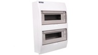 Modularna razvodna ploča 2x12 nadžbukna IP40 s poklopcem za dim, N+PE sabirnica S-24+staklo+N+PE 800601 ENE-00354