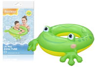 BESTWAY Obruč za plivanje žaba, 73 x 66 cm, zeleni