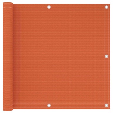 Balkonski zastor 90 x 400 cm HDPE, narančasti