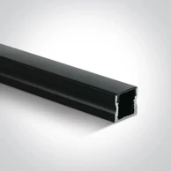 ONE LIGHT Alu profil za led traku (max.12mm) 17×15×2000mm nadgradni crni dm7904/b/b