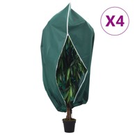 Navlaka za biljke s patentom, flis, 4 kom, 70 g/m², 3,93x3 m