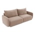 MAKAMII Svjetlo smeđa sklopiva/s prostorom za odlaganje sofa 238 cm Kalena, 238x102x86 cm