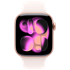 APPLE Watch Series 11, 42mm, Rose Gold, roza silikonska narukvica, M/L