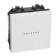 AXIAL Izmjenična sklopka N4053M2N, 1P, 10 A, 2M, bijela