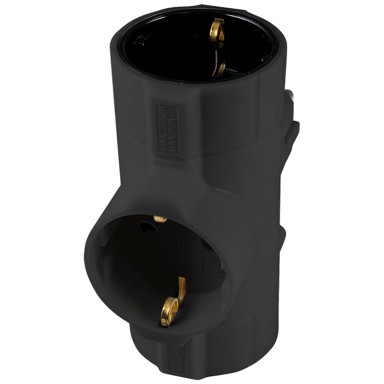 HOME Strujni razdjeljnik, 3 x shuko utičnice, 16A - TPF-26/BK