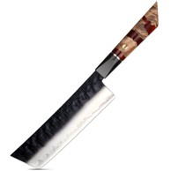 Damaskovski kuhinjski nož Ar-37334 Nakiri Kp37334, crveni