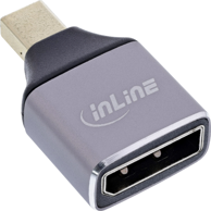 INLINE DisplayPort na Mini DisplayPort adapter, sivi/crni