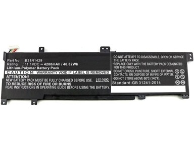 COREPARTS Baterija za Asus laptop 38,76Wh Li-Pol 11,4V 3400mAh crna