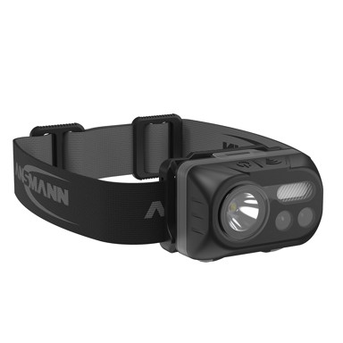 ANSMANN Nagalvna svjetiljka HD230BS, COB LED, crna