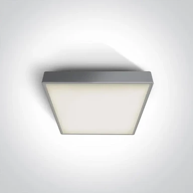 Plafonjera, LED, 1xE27, 18W, PLC, 230V, IP65, DM67282E/G, siva
