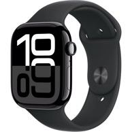 APPLE Pametni sat Series 10 GPS + Cellular 46mm, crno aluminijsko kućište, Black Sport Band - S/M