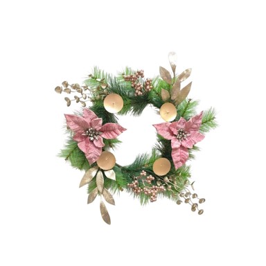 Božićni ukras vijenac za 4 svijeće