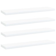 Police za knjige 4 kom, 40x10x1,5 cm, konstruirano drvo, bijele