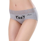 LALICUP Menstrualne gaćice sive motiv sova, 1 kom