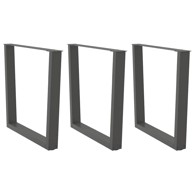Noge blagovaonskog stola V-oblika 3 kom antracit 80x(72-73,3)cm