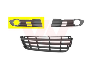 VAN WEZEL Maska branika VW Touran 03-10, prednja desna, 07-, sa maglenkom