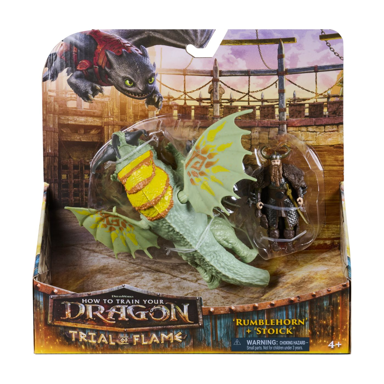 DREAMWORKS DRAGONS Figura Dragon Viking Rumblehorn N Stoick