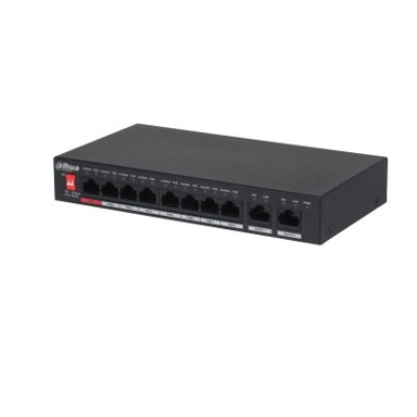 DAHUA Switch PFS3010-8ET-96-V2, 8-Port, Fast Ethernet, PoE