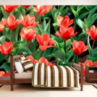 Foto tapeta Painted flowers 250x193