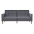 STØRAA Siva baršunasti sklopiva sofa 207 cm Lilly 