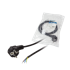 LOGILINK 90° CEE7/7 kabel za napajanje s otvorenim krajem, 1,5 m, crni, univerzalni