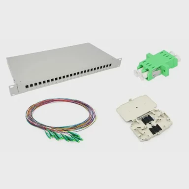 NFO patch panel, 1U, 24 LC APC, singlemode, zatvoren  