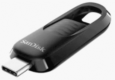 SANDISK USB-C stick Ultra Slider, 128GB, 3.2 Gen1, 400 MB/s, crna (SDCZ480-128G-G46)