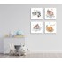 WALLITY Set slika Good Night, 4 kom, 30x30 cm