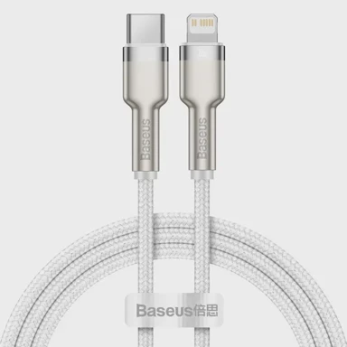 BASEUS Kabel USB-C na Lightning Cafule, bijeli, 1m, Power Delivery, 20W
