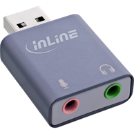 INLINE Audio pretvarač, sivi