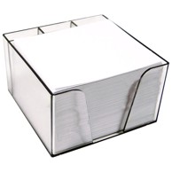 ELISA Blok kocka PVC 10x8,5x6 cm s papirom bijeli