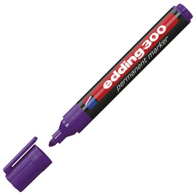 EDDING Permanentni marker, 300, okrugli vrh, 1,5-3 mm, ljubičasta