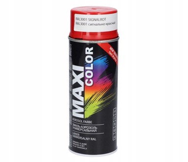 Akrilni lak crveni sjajni maxi boja RAL 3001 400 ml sprej motip