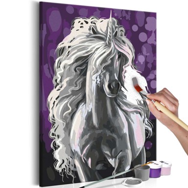 Slika za samostalno slikanje White Unicorn 40x60