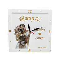 Personalizirani sat za 25. godišnjicu braka, model 6