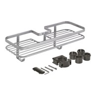 METALTEX Polica Luxy kupaonska željezna samoljepljiva, srebrna boja