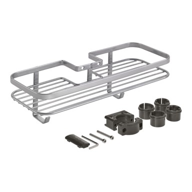 METALTEX Polica Luxy kupaonska željezna samoljepljiva, srebrna boja