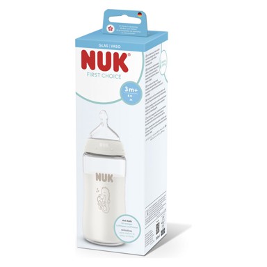 NUK Bočica First Choice, 240 ml, staklo