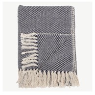 BLOOMINGVILLE Plava deka Throw, 130x160 cm