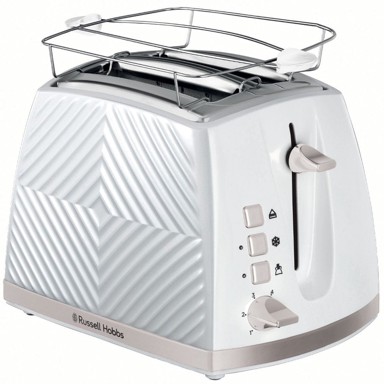 RUSSELL HOBBS Toster, za 2 kriške, 6 razina tamnjenja, 850 W, bijela