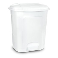 ORION Bijela plastična kanta za smeće s pedalom 5,5 l 