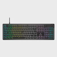 CORSAIR Gaming tipkovnica K55 CORE RGB, žičana, QWERTY US raspored, RGB osvjetljenje, crna