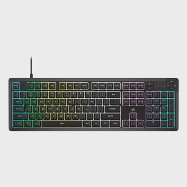 CORSAIR Gaming tipkovnica K55 CORE RGB, žičana, QWERTY US raspored, RGB osvjetljenje, crna