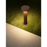 NOVA LUCE Gong 30 vanjska stupna LED svjetiljka 12 W, IP65, 3000 K, 727 lm, corten