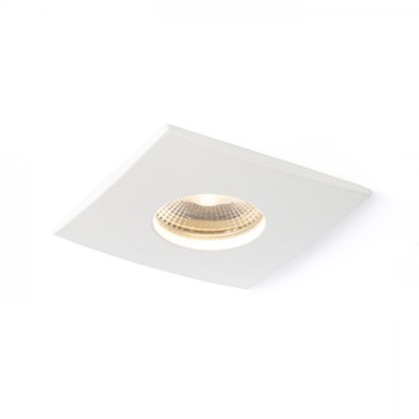 RENDL Stropna lampa, Waterboy SQ, mat bijela, 230V, LED, 10W, 40°, IP65, 3000K, mat bijela