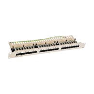 WERTOR Patch panel H, 24port, 1U, Cat5e