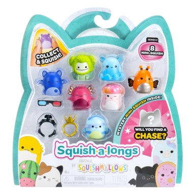 SQUISH-A-LONGS Mini Squish Figurice 2,5 cm (8 kom., stil 2)