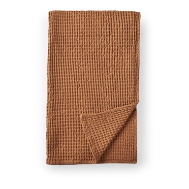  PINEAPPLE ELEPHANT Smeđa pamučna deka, 150x200 cm, Jaipur Chunky Waffle